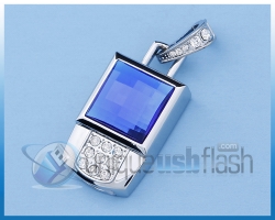  Unique USB Flash Drive Blue Stone Pendant