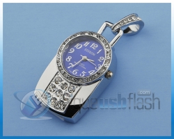 Unique USB Flash Drive Watch Pendant - Blue
